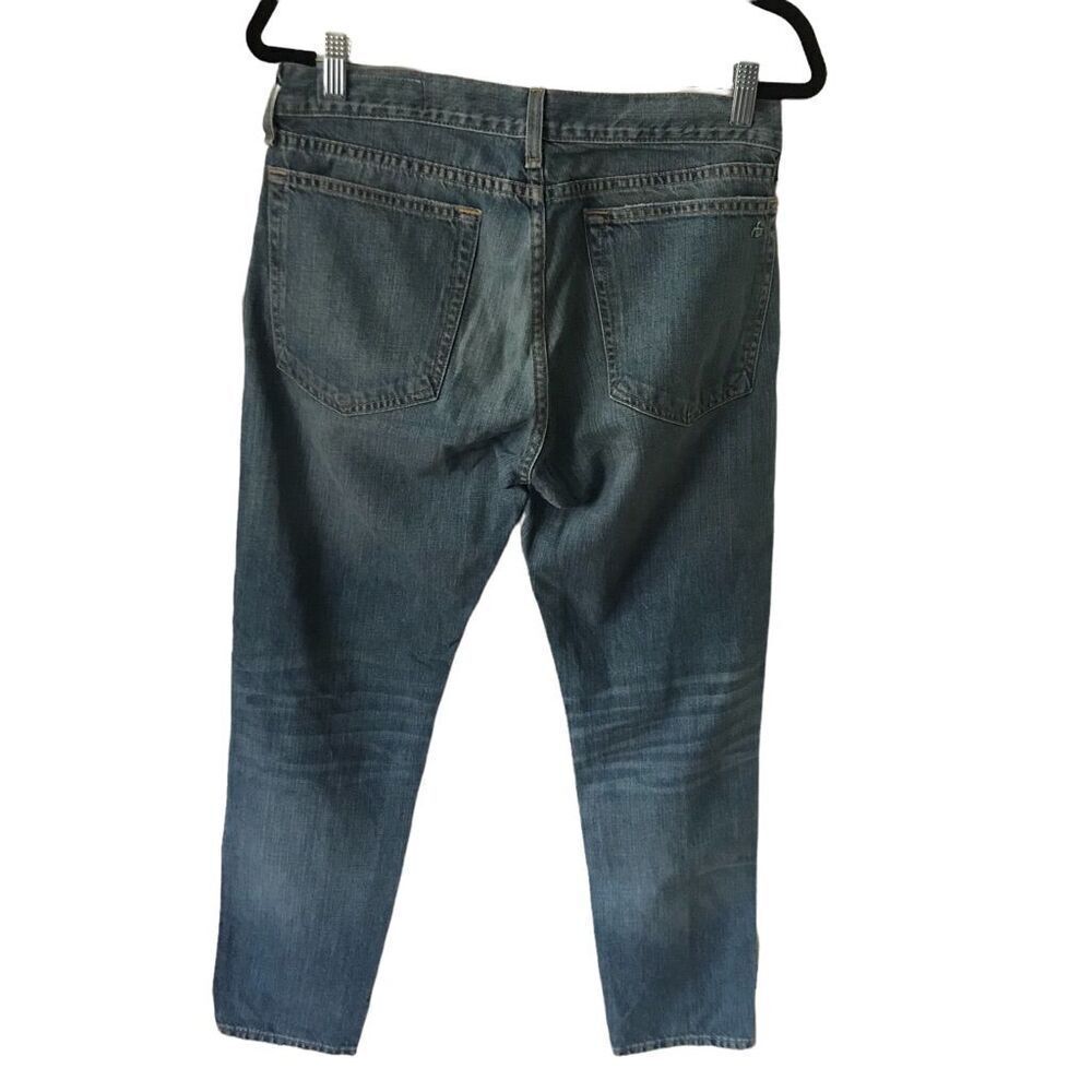 Rag & Bone Boyfriend Jean Light Acid Wash Size 25 Distressed Ankle Cropped Crop - Picture 4 of 8